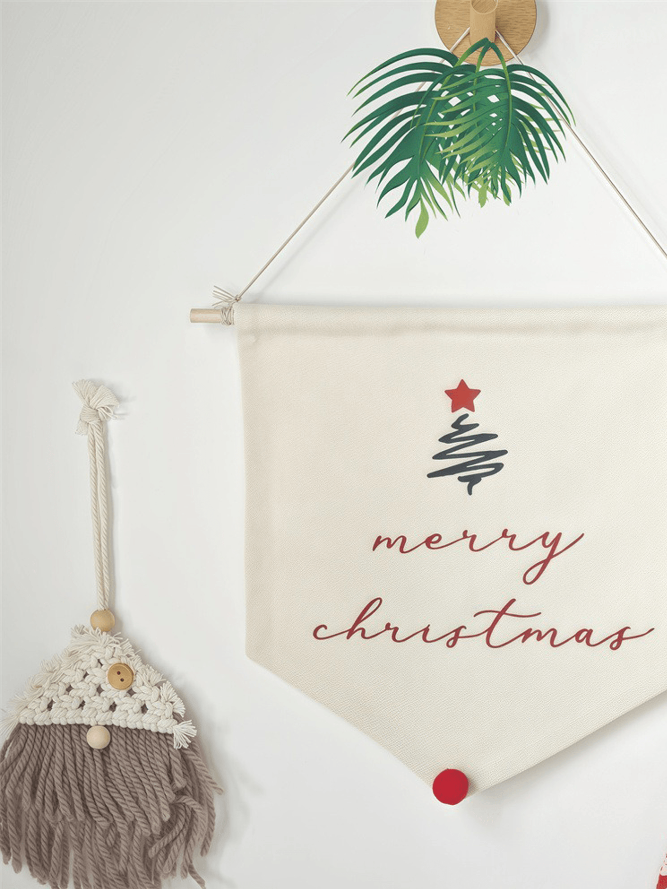 Christmas letter decal banner